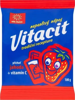 Wissa Vitacit Neperlivý nápoj jahoda + vitamín C 100 g