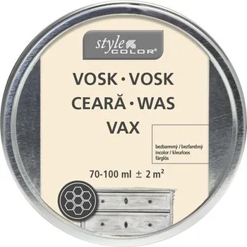 barva a nátěr na dřevo Vosk na drevo StyleColor 0,1 l číry
