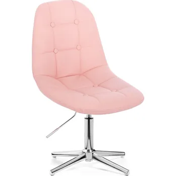 LuxuryForm DESIGN Židle SAMSON na stříbrném kříži - růžová