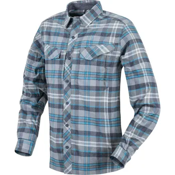 Pánské oblečení Košile HELIKON Defender MK2 Pilgrim - Blue Plaid 3XL