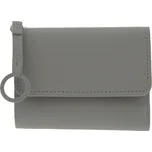 Šedá koženková peněženka - 12*9 cm