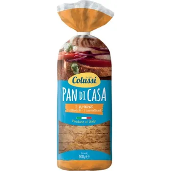 Pečivo Colussi Italský cereální toustový chléb tmavý 400 g