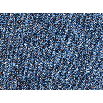 Koberec Zátěžový koberec Timzo New Techno 3535 modrý Šíře role: 4 m Vzorek zdarma
