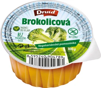 Rostlinná pomazánka Druid Vegetariánská pomazánka s brokolicí 100 g