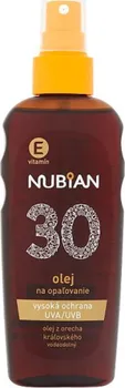 Přípravek na opalování Nubian OF30 voděodolný olej na opalování 150 ml