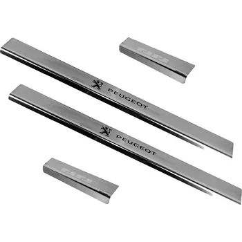 Tuning Prahové lišty s logem Peugeot Expert III/Traveller 2016- • nerez • Alu-Frost