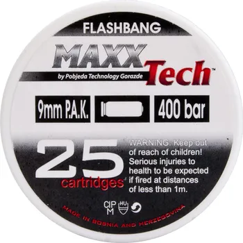 Příslušenství pro sportovní střelbu Pobjeda Technology Startovací náboje 9mm pistole 25ks Flashbang Pobjeda MAXX Tech