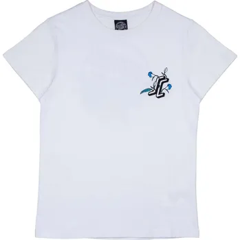 SANTA CRUZ triko - Floral Dot T-Shirt White (WHITE) velikost: 10