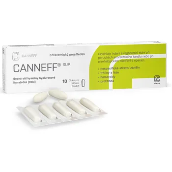 Lék proti zácpě Canneff SUP rektální čípky 10 ks