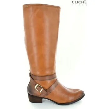 Dámská obuv Kozačky Pikolinos, Hamilton, odstín brandy 37