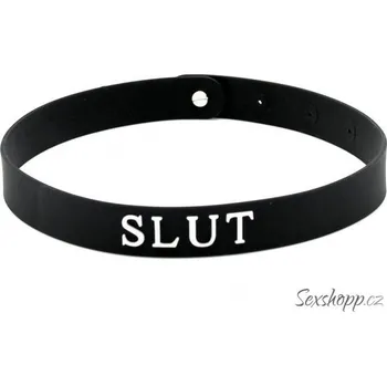 BDSM obojek Silikonový obojek SLUT