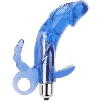 Vibrátor GELOVÝ ANÁLNĚ-VAGINÁLNÍ VIBRÁTOR - STIMULÁTOR NA MEGA ROZKOŠ - 8866500