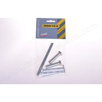 Dveřní kování Prodlužovací sada ROSTEX, trn + svorníky prokování klika-klika, 71-85mm (R4, 807)