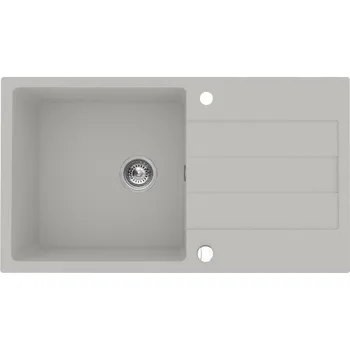 Nerezový dřez Pyragranitový dřez SPARTA PLUS LUX 1B 1D (78x48) grey