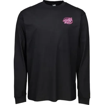 SANTA CRUZ triko - Winkowski Primeval Blacklight L/S T-Shirt Black (BLACK) velikost: S