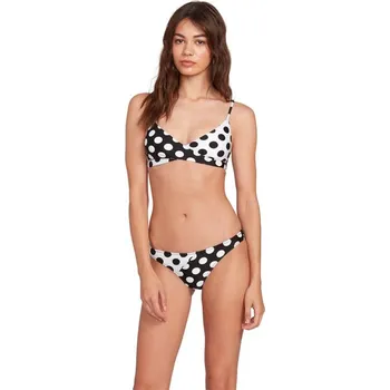 Dámské plavky VOLCOM horní díl plavek - Its A New Dot Crop Black (BLK) velikost: M