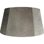 Šedé stínidlo na lampu z hovězí kůže 50 cm - 40*50* h 26 cm