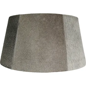 Stínidlo Šedé stínidlo na lampu z hovězí kůže 50 cm - 40*50* h 26 cm