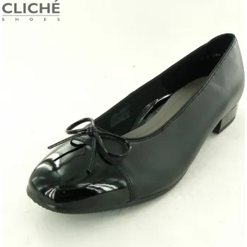 Dámská obuv Černé baleríny Bari 12-43708-01, vel 43 43