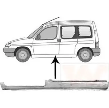 Prah karosérie Van Wezel 0903103