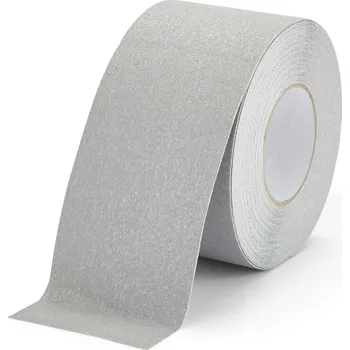 Výstražná páska Šedá korundová protiskluzová páska FLOMA Standard - 18,3 x 10 cm tloušťka 0,7 mm