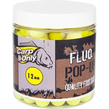 Carp Only FLUO POP UP boilie yellow 12mm 80g (Pop-up bez aroma žluté barvy.)