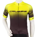 Crussis Cyklistický dres s krátkým rukávem CSW-056 černá-fluo žlutá - S
