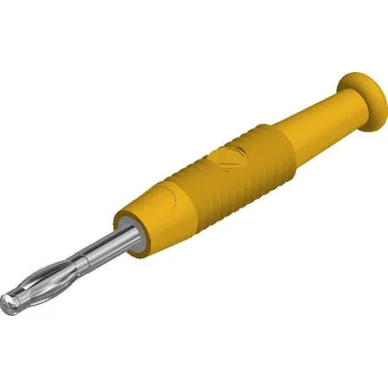 Krokosvorka SKS Hirschmann MSTF 2 ge banánek zástrčka, rovná Ø pin: 2 mm žlutá 1 ks