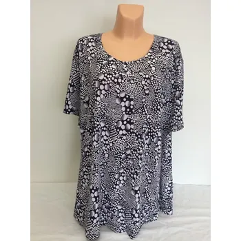 Dámská tunika Halenka KOMO nadměrná, Barva Modrá, Velikost XL46, Materiál 98% Polyester 2% Lycra