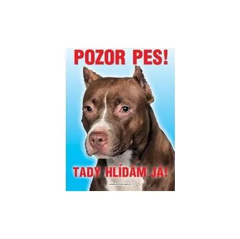 Značení Grel nálepka pozor pes pitbulteriér