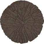 Hnědý gumový zahradní nášlap FLOMA Wood (dřevo) - 46 x 46 x 1,7 cm