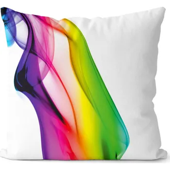 Dekorativní polštářek Foto polštář Barevné pruhy 40x40 cm (Velikost: 40 x 40 cm)