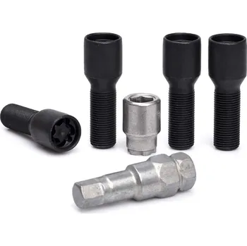 Autodoplněk Pojistné bezpečnostní šrouby M14x1,25x35 kužel, klíč 17/19, SICUTUNE BVT735, černé