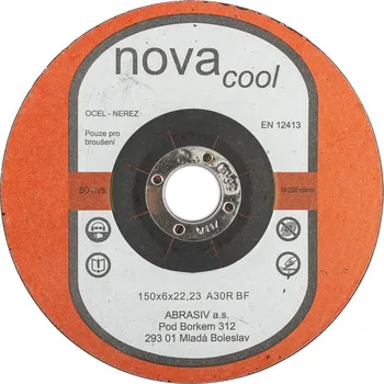 Brusný kotouč Brusný kotouč 150x6x22,2 A30R NOVAcool