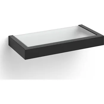 Drátěná police polička do koupelny nerezová černá 26,5 cm linea Zack