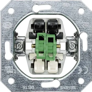 Siemens spínací program vestavný dvojitý vypínač Delta hliník (kovový) 5TA2155 1 ks