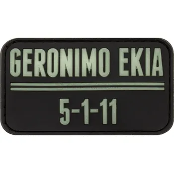 Nášivka Nášivka GERONIMO EKIA - Glow in The Dark