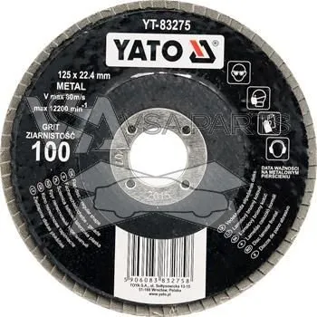 Pilový kotouč YATO Kotouč lamelový brusný P40, zrnitost 40