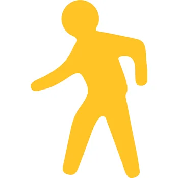 PermaLean chodící postava - žlutá PermaLean 500 x 330mm