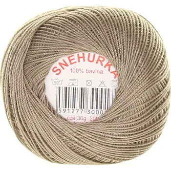 Příze Niťárna Česká Třebová Sněhurka šedohnědá 7844
