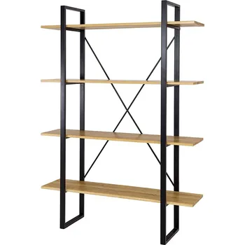 Obývací pokoj Drewmax RG370 regál masiv dub/kov