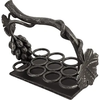 Stojan na víno Kovaná nosička na košt víno pro 11 skleniček