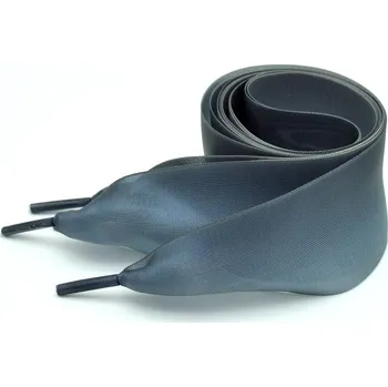 Tkaničky do bot Saténové stuhové tkaničky do bot, jeden pár - Tmavě šedé, 120 cm