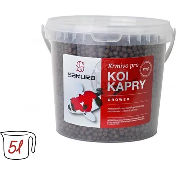 Krmivo pro rybičky Grower - 6 mm kbelík 5 l (2300 g) krmivo pro koi