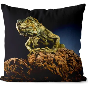 Dekorativní polštářek Polštář Leguán 40x40 cm (Velikost: 40 x 40 cm)