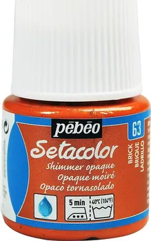 Speciální výtvarná barva Pébéo Setacolor Shimmer 45 ml metalická cihlová