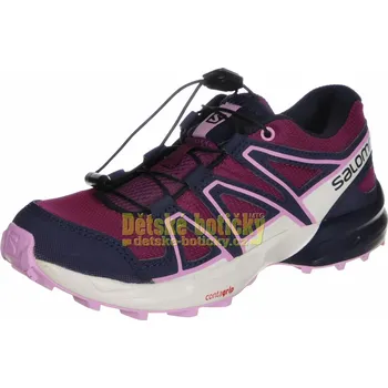 Dětská treková obuv Salomon Speedcross J 412888 plumcaspia/evening blue/orchid 31