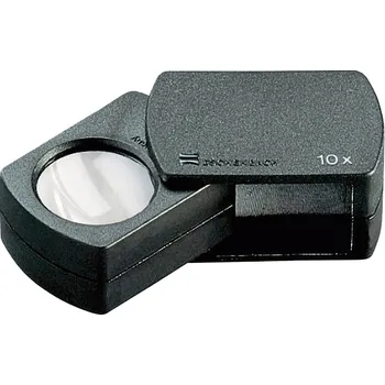 Lupa Eschenbach 110910 kapesní lupa zvětšení: 10 x, Velikost objektivu: (Ø) 23 mm, černá