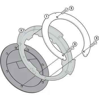Zavazadlo na motocykl GIVI BF15 Objímka pro uchycení tankvaku na nádrže BMW