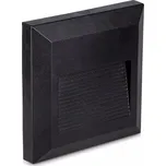 V-TAC Černé hranaté LED svítidlo na schody 2W IP65 Neutrální bílá 4000 - 4500K